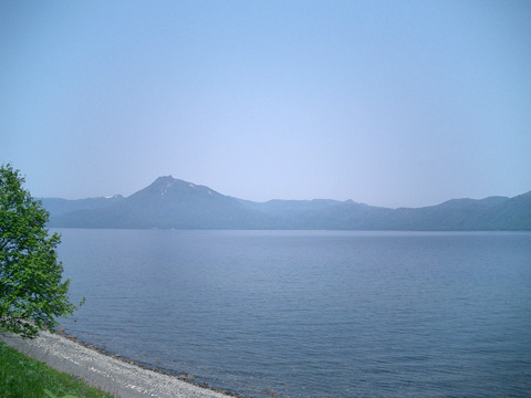モーラップから支笏湖と恵庭岳を望む