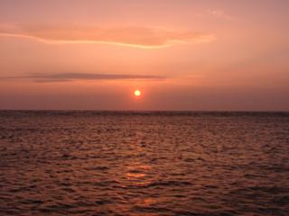 ノシャップ岬の夕日