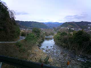 修善寺駅付近の狩野川