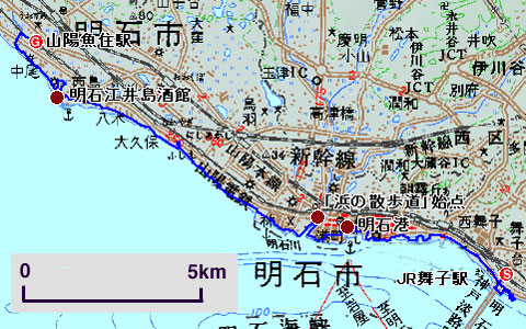 舞子浜・明石海岸　地図