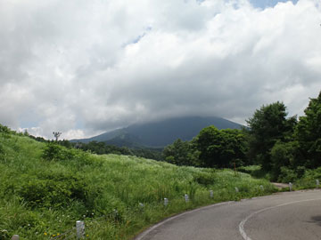 磐梯山は雲の中
