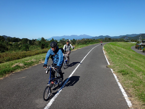 渡良瀬川の自転車道