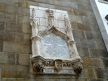 カサ・ド・インファンテの標識