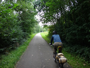 森の中の自転車道