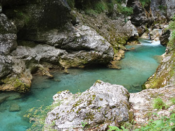 渓谷を流れる川
