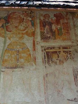 北側の壁画