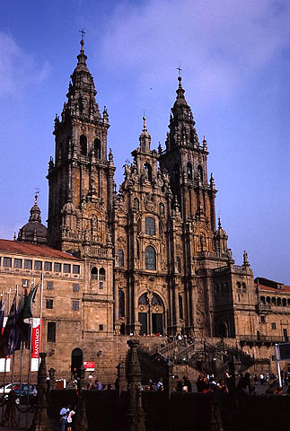 巡礼の道の到達点：サンティアゴ・デ・コンポステーラの大聖堂