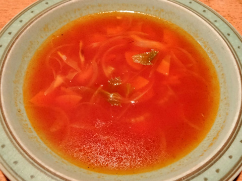 魚のだしのトマトスープ