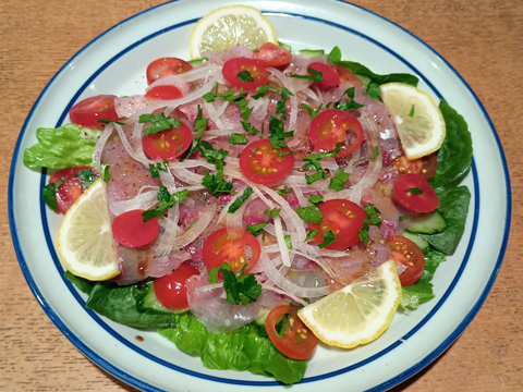 カンパチのカルパッチョ