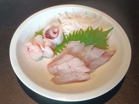 クロダイの刺身