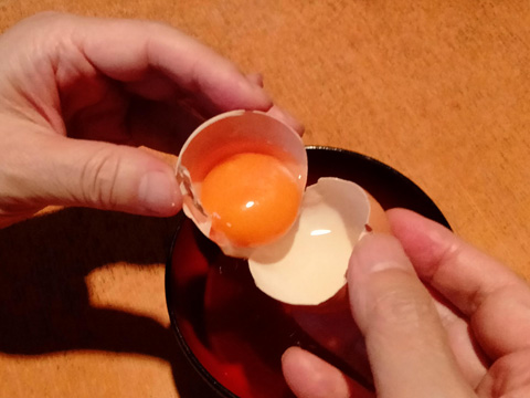 卵黄の取り出し方1