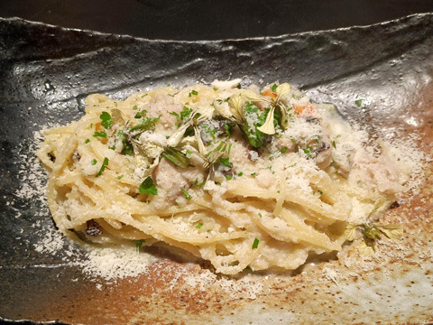 卯の花のパスタ