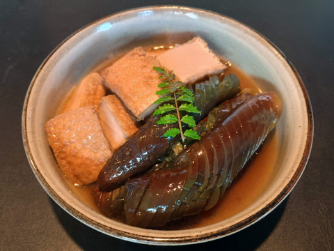 なすと厚揚げの煮浸し