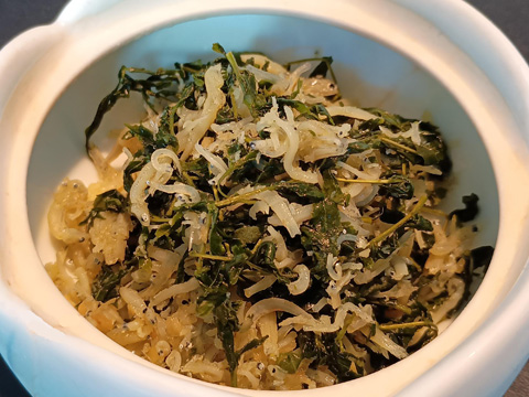 木の芽としらすの塩時雨