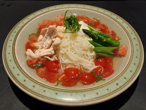 冷製トマトスープそうめん