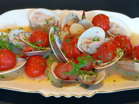 はまぐりの地中海蒸し