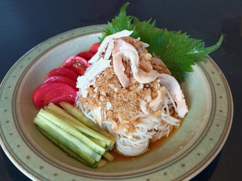 棒棒鶏そうめん