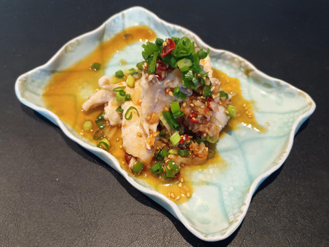 鶏皮辛味ポン酢和え