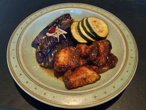 鶏むね肉と茄子の南蛮漬け