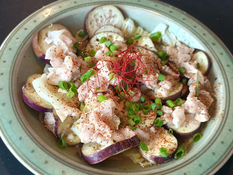 豚肉・茄子・キャベツの蒸し煮