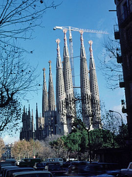 サグラダ・ファミリアが見えた