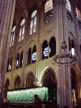 ノートルダム大聖堂の内部