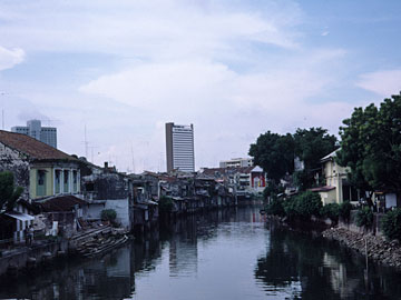 マラッカ川と旧市街