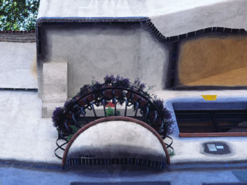 半円形のバルコニー