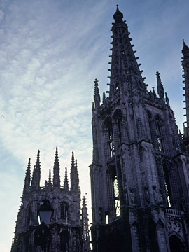 ファサードの塔とドームの尖塔群