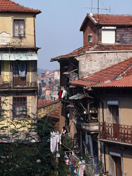 上階では洗濯物干