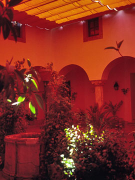 井戸のあるパティオ