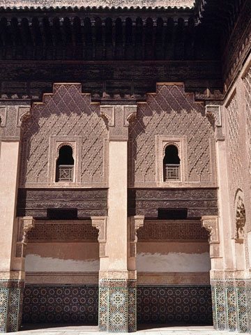 中央のパティオ