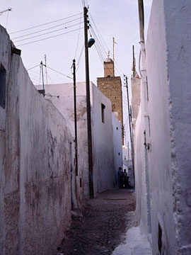 モスクの塔が見えた