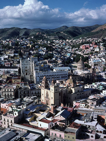 グアナフアトの街の景観