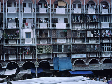 集合住宅のバルコニー