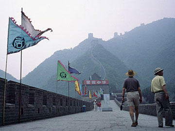 万里の長城に到着