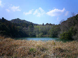 山間の池