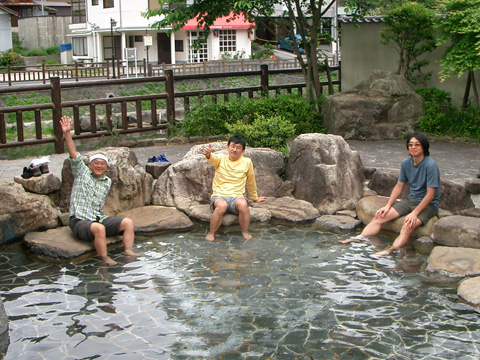 足湯でいいきもち～