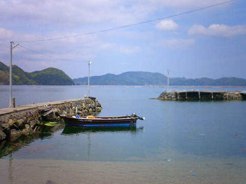 松島の小さな漁港