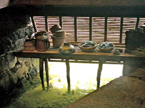 台所に導かれた流れ