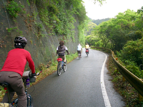 阿武川ダムへ上る