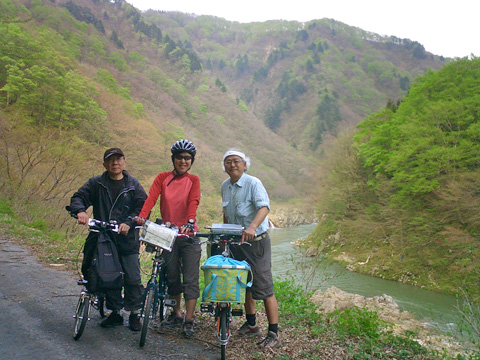 赤芝峽の記念写真