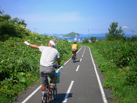 野塚展望台への下り