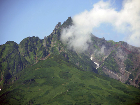 利尻富士山頂のアップ