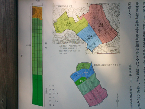 三富新田の区画割り