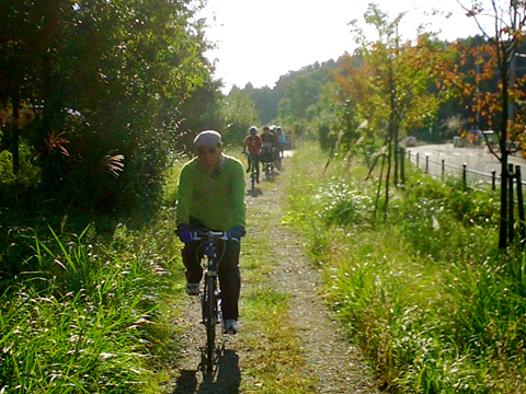 『多摩よこやまの道』脇は一般道
