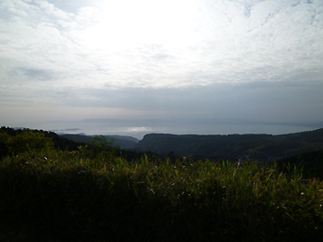 夕日の丘から長崎方面を望む