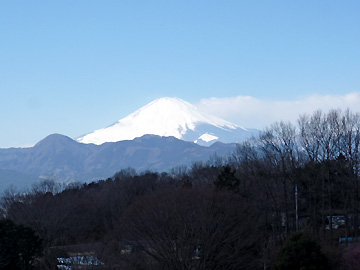 いこいの村あしがら付近から富士山を望む