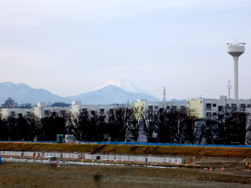 平山橋から見る富士山