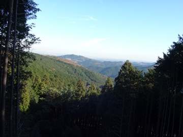 林道栗山七重線からの眺め